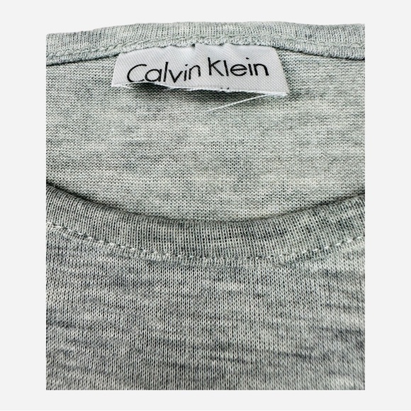 Calvin Klein Short Sleeve T-Shirt Gray Size M - Picture 5 of 5